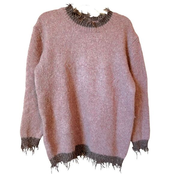 Kerisma Angora Blend Distressed Hem Sweater - Picture 1 of 10